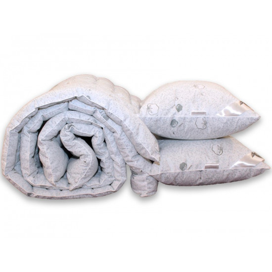 Одеяло лебяжий пух 'Cotton' евро + 2 подушки 70х70